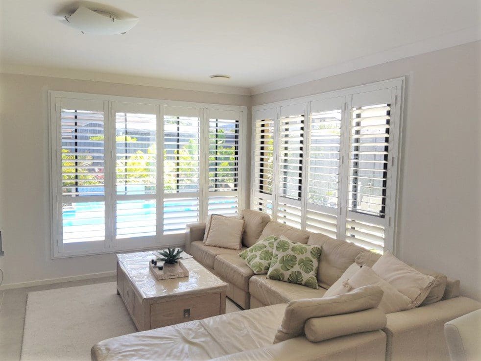 Polymer Plantation Shutters sheer curtains